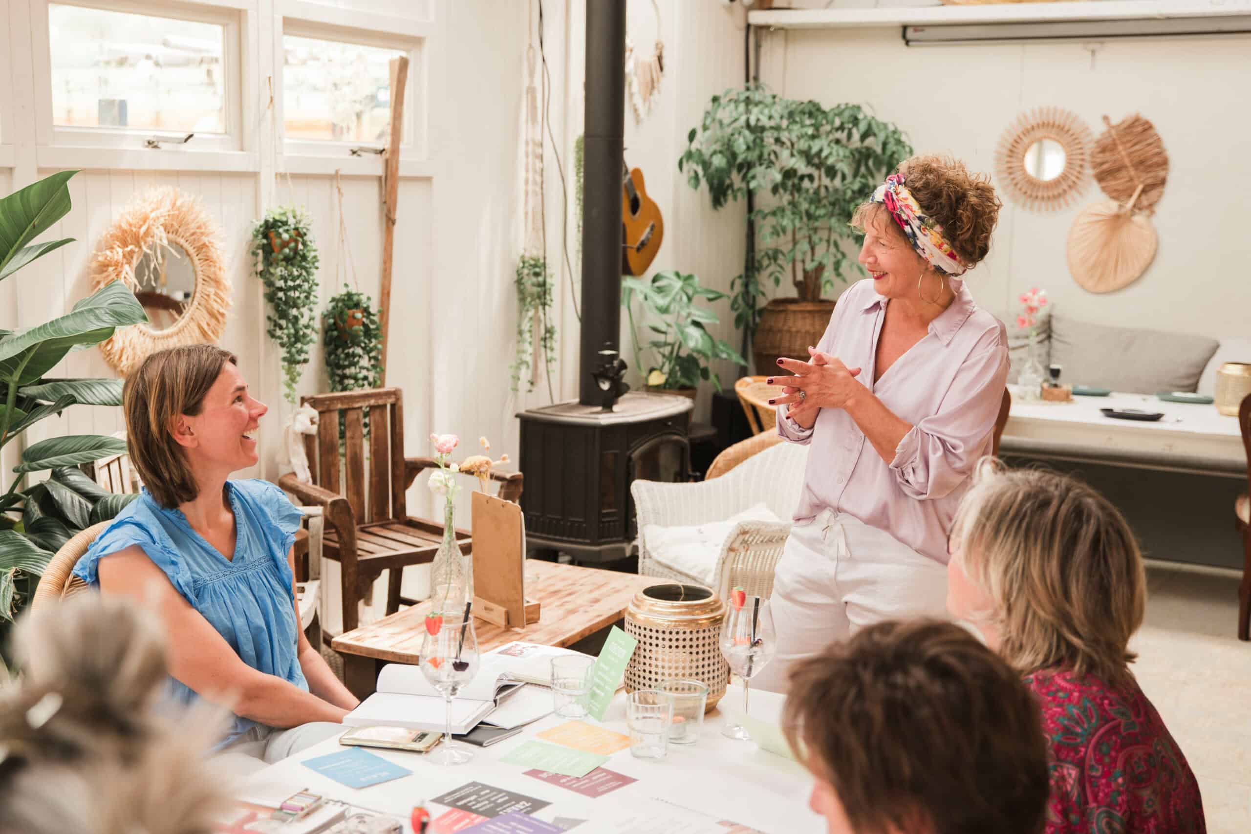 Cindy op event colours en good vibes